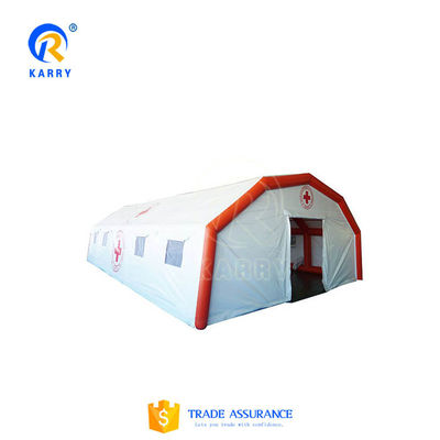 KR-IT-920-1 0,45 mm Platon PVC Plane aufblasbare medizinische Zelt 5*8*4,5m
