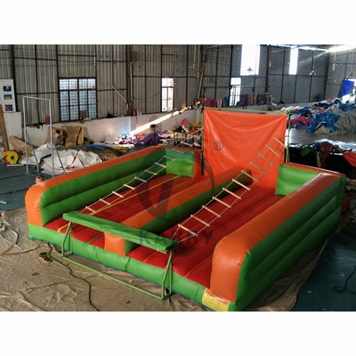 PVC Outdoor Park Karneval Klettern Spiel aufblasbare Jacobs Leiter Klettern Spiel für Erwachsene