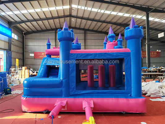 Indoor Play Große aufblasbare Sprunghaus Spiele mit Prinzessin Frozen Thema und Rutsche
