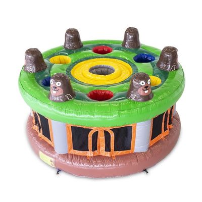 CE-Zertifikat kommerzielle aufblasbare Whack a Mole-Spiel 4,5 m für interaktive Sportspiele