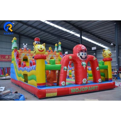 OEM akzeptiert Kinder aufblasbares Sprunghaus mit Rutsche und Wasserpark Trampolin