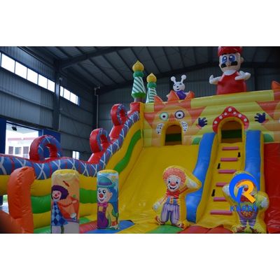 OEM akzeptiert Kinder aufblasbares Sprunghaus mit Rutsche und Wasserpark Trampolin