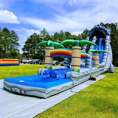 Meer/Luft/Express-Schifffahrt aufblasbarer Wasserpark mit Kinder-Spritzbecken und Slip-N-Slide