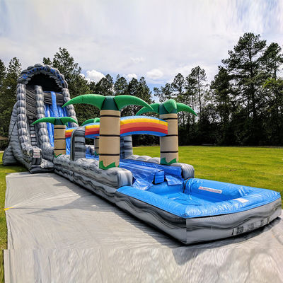 Meer/Luft/Express-Schifffahrt aufblasbarer Wasserpark mit Kinder-Spritzbecken und Slip-N-Slide