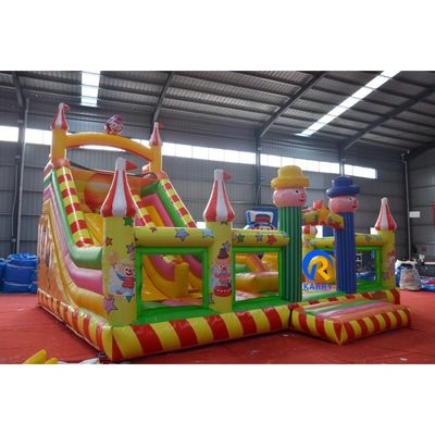 8x6x6m aufblasbarer Clown-Themen-Wasserpark für Kinder im Freien und Innenbereich