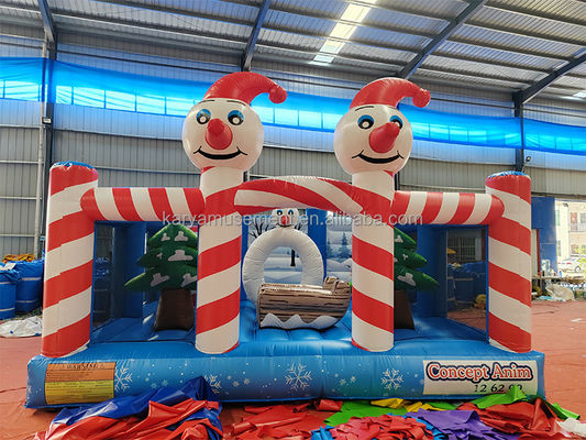 Custom Christmas Aufblaspuppe Clown Trampolin Sprungburg für Innen- und Außenbereich