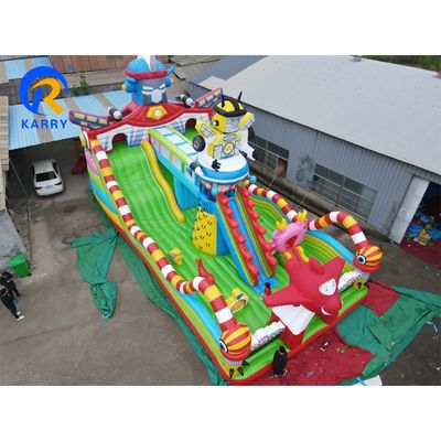 Roboter-Themen aufblasbarer Wasserpark mit aufblasbarem Hindernis Unisex PVC-Platte