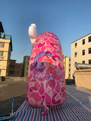 Außenwerbung Aufblasbare Eingangsbogen mit individuellem rosa Design und Druck