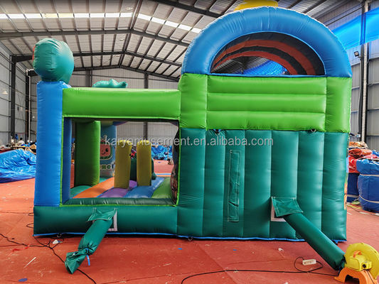 CE/EN71/EN14960 Zertifizierter Cocomelon-Themen-Trampolin für Kinderpartys mit Rutsche