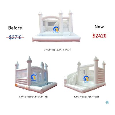0.55mm PVC Vinyl Tarpaulin Aufblasbare Combo Schloss Rutsche für Kinder im Vergnügungspark