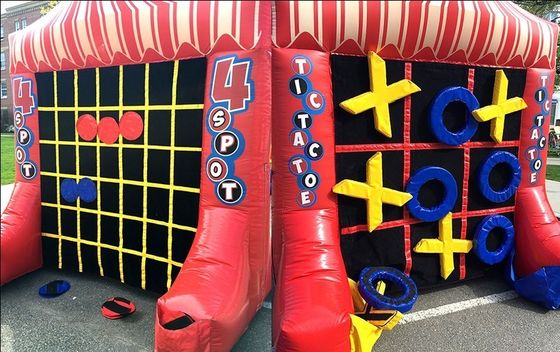 PORTABLE Interaktive Sportspiele Farbenfrohe Karnevalsspiele Tic Tac Toe Wand und Connect 4