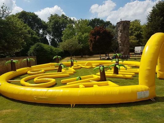Unisex kommerzielle Palmbaum aufblasbare Golfplatz für Partys und Veranstaltungen 9 Löcher Spiel