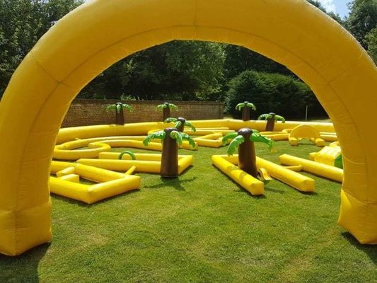 Unisex kommerzielle Palmbaum aufblasbare Golfplatz für Partys und Veranstaltungen 9 Löcher Spiel