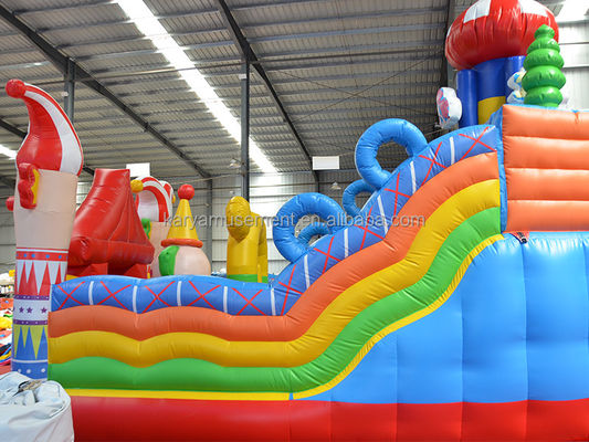 14 Jahre Unisex Neues PVC Aufblasbares Zirkus Schloss mit Slip N Slide Spaß Stadt Party