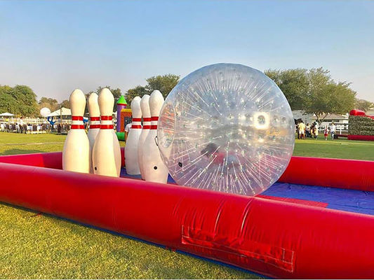 Customisierte aufblasbare Bowling-Pin und Ball-Spiel für Team-Building Party Entertainment