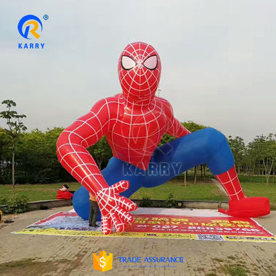 Farbenfrohe Marvel-Superhelden aufblasbare Spider-Man Werbung PVC Material