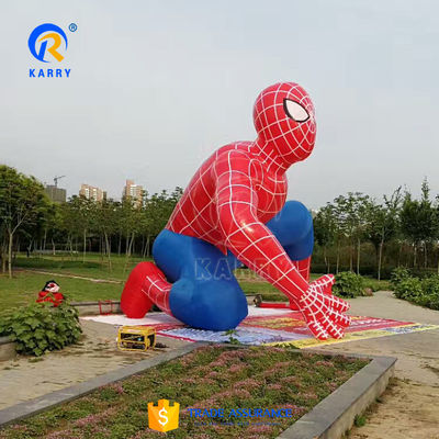 Farbenfrohe Marvel-Superhelden aufblasbare Spider-Man Werbung PVC Material