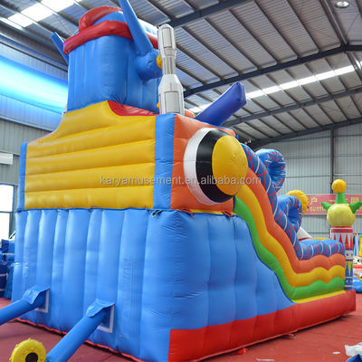 Trampolin Custom Kleingröße Aufblasbare Mechanische Ares Spaß City Bouncer Combo Slide