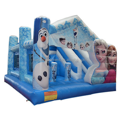 Kinderparty aufblasbare Trampoline Prinzessin Elsa Schloss Kombo Sprungrutsche