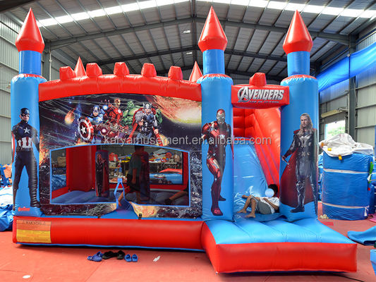 Kinderspiel im Freien oder Innenbereich Aufblasbare A-Avengers Schloss Sprung Schloss