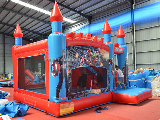 Kinderspiel im Freien oder Innenbereich Aufblasbare A-Avengers Schloss Sprung Schloss