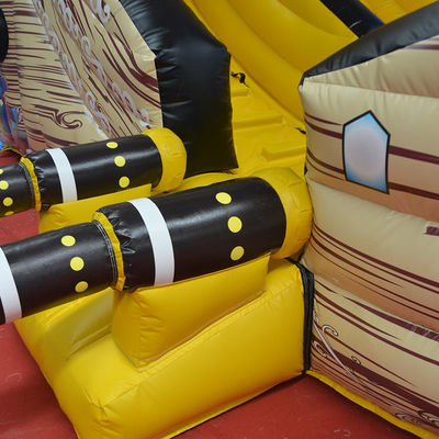 Customized Farbe kommerzielle aufblasbare nasse und trockene Rutsche Sprung Schloss für Party Vermietung