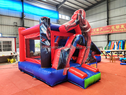 CE/EN71/EN14960 Zertifizierte Kinder aufblasbare Spiderman Schloss Sprunghaus mit Rutsche