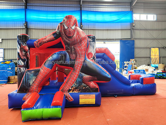 CE/EN71/EN14960 Zertifizierte Kinder aufblasbare Spiderman Schloss Sprunghaus mit Rutsche