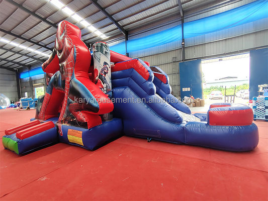 CE/EN71/EN14960 Zertifizierte Kinder aufblasbare Spiderman Schloss Sprunghaus mit Rutsche