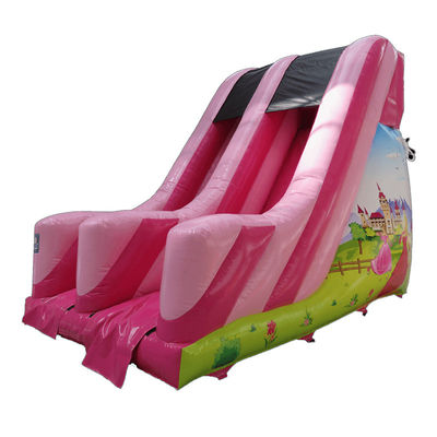 Handelsverleih PVC Kleine rosa aufblasbare Rutsche mit CE/EN71/EN14960-Zertifizierung