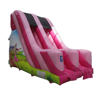 Handelsverleih PVC Kleine rosa aufblasbare Rutsche mit CE/EN71/EN14960-Zertifizierung