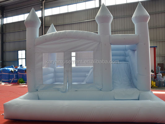 Maßgeschneiderte Farbe Portable Hochzeitsfeier Sprunghaus Combo-Rutsche und Ball Pit für Kinder
