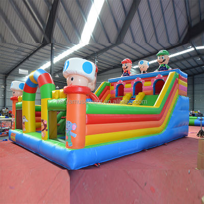 Alter 14 Jahre Portable PVC Aufblasbare Mario Fun City Spielplatz Spiel für Kinder