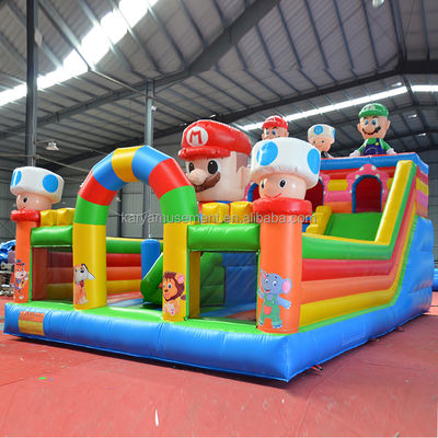 Alter 14 Jahre Portable PVC Aufblasbare Mario Fun City Spielplatz Spiel für Kinder