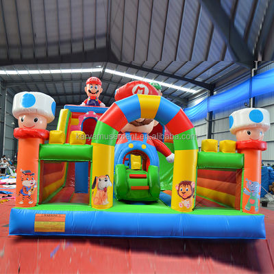Alter 14 Jahre Portable PVC Aufblasbare Mario Fun City Spielplatz Spiel für Kinder