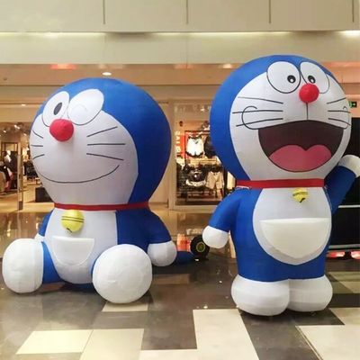 Farbenfrohe aufblasbare Doraemon mit Luftbläser und Zubehör