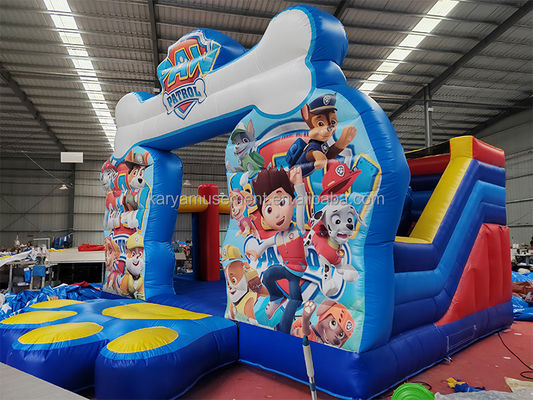 Unisex Paw Patrol aufblasbare Burg mit Innenrutsche kommerzielle anpassbare Design