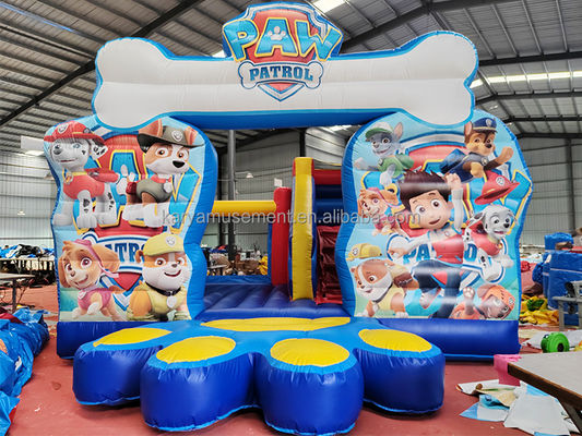 Unisex Paw Patrol aufblasbare Burg mit Innenrutsche kommerzielle anpassbare Design