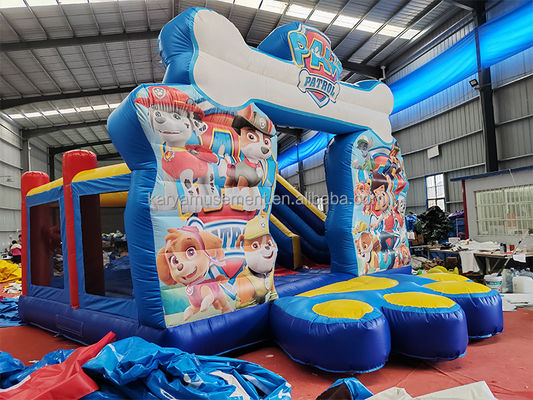 Unisex Paw Patrol aufblasbare Burg mit Innenrutsche kommerzielle anpassbare Design