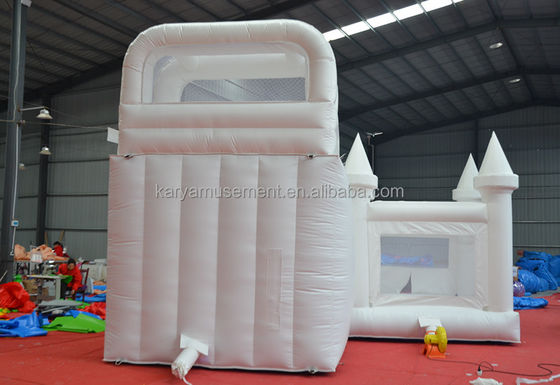 Customized Logo Akzeptable Indoor Jumping Castle für Kinder PVC Weiß aufblasbare Burg