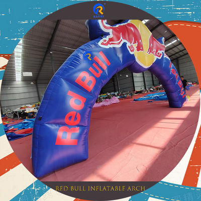 Geschlechtsneutrale Aufblasbare Bogenbahn Red Bull Werbung mit PVC-Material Aufblasbare