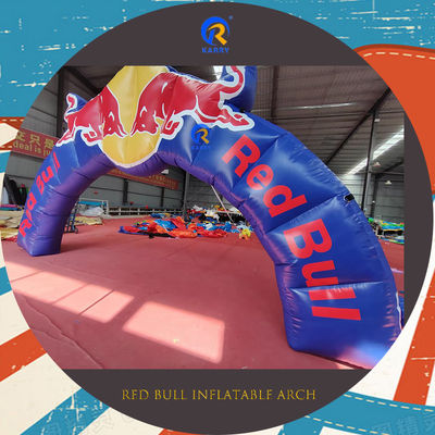 Geschlechtsneutrale Aufblasbare Bogenbahn Red Bull Werbung mit PVC-Material Aufblasbare