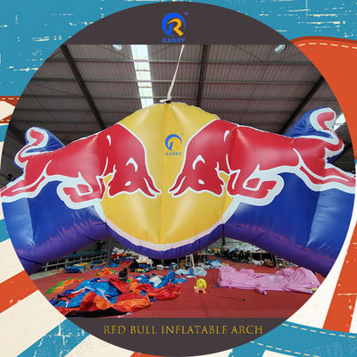 Geschlechtsneutrale Aufblasbare Bogenbahn Red Bull Werbung mit PVC-Material Aufblasbare