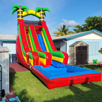 PVC-Wasserrutsche mit abnehmbarem Pool und Digitaldruck