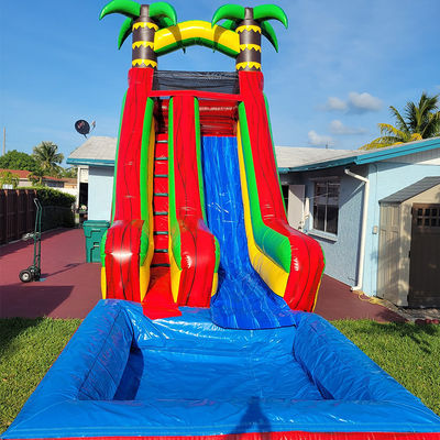 PVC-Wasserrutsche mit abnehmbarem Pool und Digitaldruck