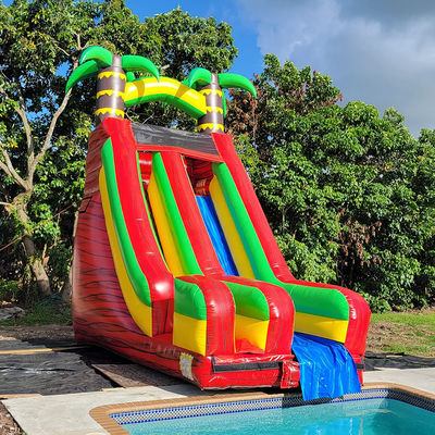 PVC-Wasserrutsche mit abnehmbarem Pool und Digitaldruck
