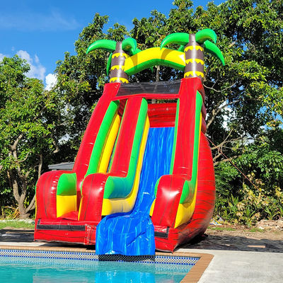 PVC-Wasserrutsche mit abnehmbarem Pool und Digitaldruck