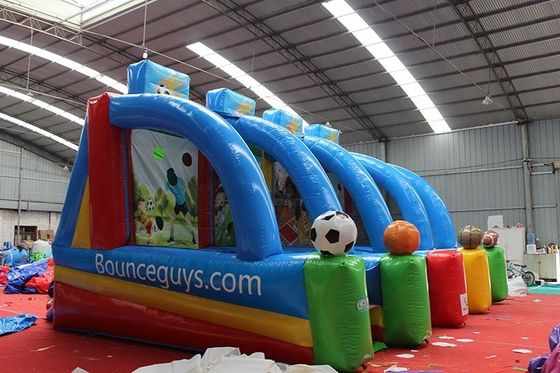 Features PORTABLE Kids 4 in 1 Karneval aufblasbares Sportspiel aufblasbares Basketball-Schießspiel