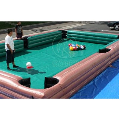Aufblasbares Fussball-Billiard-Pooltisch aus PVC-Tarn für interaktive Spiele