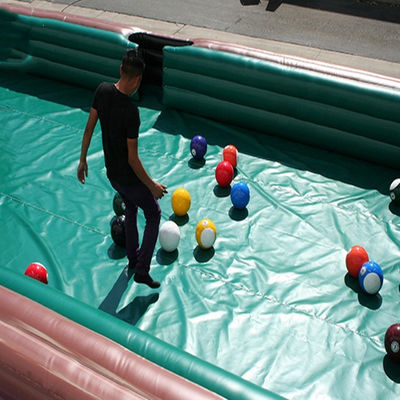 Aufblasbares Fussball-Billiard-Pooltisch aus PVC-Tarn für interaktive Spiele